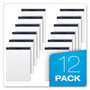 Ampad Gold Fibre Quality Writing Pads, Wide/Legal Rule, 50 White 8.5 x 11.75 Sheets, Dozen