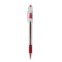 Pentel R.S.V.P. Ballpoint Pen, Stick, Medium 1 mm, Red Ink, Clear/Red Barrel, Dozen (PENBK91B) View Product Image