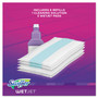 Swiffer WetJet Mop, 11 x 5 White Cloth Head, 46" Purple/Silver Aluminum/Plastic Handle