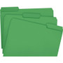 Smead Colored File Folders, 1/3-Cut Tabs: Assorted, Letter Size, 0.75" Expansion, Green, 100/Box