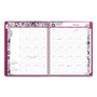 Cambridge FloraDoodle Premium Weekly Monthly Appointment Book, Black, White, Large - Large - Weekly, Monthly - 13 Month - January 2026 to January 2027 - 7:00 AM to 8:00 PM