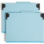 Smead 2/5 Tab Cut Letter Recycled Hanging Folder - 8 1/2" x 11" - 2" Expansion - 2 x 2S Fastener(s) - 2" for Folder - Top Tab Location
