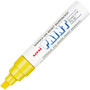 uni-Paint Permanent Marker, Broad Chisel Tip, Yellow