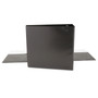 Universal Slant D-Ring View Binder, 3 Rings, 4" Capacity, 11 x 8.5, Black