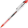 uniball VISION ELITE Hybrid Gel Pen, Stick, Bold 0.8 mm, Red Ink, White/Red/Clear Barrel