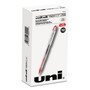 uniball VISION ELITE Hybrid Gel Pen, Stick, Bold 0.8 mm, Red Ink, White/Red/Clear Barrel