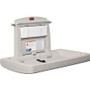 Rubbermaid Commercial Horizontal Baby Changing Station - Rectangle Top - 50 lb Capacity - 21.50" Table Top Length x 4" Table Top Width - 33.25" Height - Assembly Required