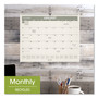 AT-A-GLANCE Recycled Wall Calendar, Unruled Blocks, 15 x 12, Sand/Green Sheets, 12-Month (Jan to Dec): 2025