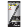 Pilot G2 Premium Gel Pen, Retractable, Bold 1 mm, Black Ink, Smoke/Black Barrel, Dozen
