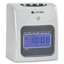 Lathem Time 400E Top-Feed Time Clock Bundle, Digital Display, White (LTH400EKIT) View Product Image