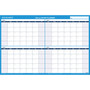 AT-A-GLANCE 90/120-Day Undated Horizontal Erasable Wall Planner, 36 x 24, White/Blue Sheets, Undated