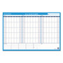 AT-A-GLANCE 90/120-Day Undated Horizontal Erasable Wall Planner, 36 x 24, White/Blue Sheets, Undated