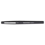 Paper Mate Point Guard Flair Felt Tip Porous Point Pen, Stick, Medium 0.7 mm, Black Ink, Black Barrel, Dozen
