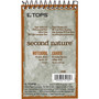 TOPS Second Nature Wirebound Notepads, Narrow Rule, Randomly Assorted Cover Colors, 50 White 3 x 5 Sheets