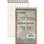 TOPS Second Nature Narrow Ruled Notebooks - 50 Sheets - Spiral - 3" x 5" Sheet Size - White Paper - Recycled