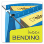 Pendaflex SureHook Hanging Folders, Letter Size, 1/5-Cut Tabs, Assorted Colors, 20/Box (PFX615215ASST) View Product Image