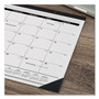 AT-A-GLANCE Ruled Desk Pad, 22 x 17, White Sheets, Black Binding, Black Corners, 12-Month (Jan to Dec): 2024 View Product Image