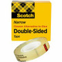 Scotch Permanent Double-Sided Tape - 1/2"W - 36 yd Length x 0.50" Width - 3" Core - Clear - Long Lasting - (MMM665121296)
