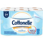 Cottonelle Clean Care Bathroom Tissue - 1 Ply - 4.20" Width x 4" Length - White - 12 Rolls Per Pack - 12 Pack