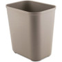Rubbermaid Commercial 28 QT Fire-Resistant Wastebasket - 7 gal Capacity - Rectangular - Impact Resistant, Impact Resistant, Rust Resistant, Dent Resistant, Dent Resistant - 10.5" Height x 10.5" Width x 14.5" Depth - Thermoset Polyester, Fiberglass