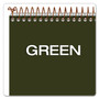 Ampad Gold Fibre Steno Pads, Gregg Rule, Designer Green/Gold Cover, 100 White 6 x 9 Sheets (TOP20806) View Product Image