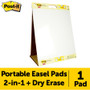 Post-it Easel Pads Super Sticky Pad Plus Tabletop Easel Pad with Self-Stick Sheets and Dry Erase Board, Unruled, 20 x 23, White, 20 Sheets