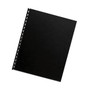 Fellowes Futura Presentation Covers for Binding Systems, Opaque Black, 11 x 8.5, Unpunched, 25/Pack