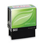 COSCO 2000PLUS Green Line Message Stamp, Paid, 1.5 x 0.56, Red