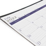 Blueline DuraGlobe Academic Desk Pad Calendar, 22 x 17, White/Blue/Gray Sheets, Black Headband, 13-Month (July to July): 2024 to 2025