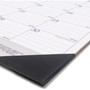 Blueline DuraGlobe Academic Desk Pad Calendar, 22 x 17, White/Blue/Gray Sheets, Black Headband, 13-Month (July to July): 2024 to 2025