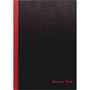 Black n' Red Hardcover Casebound Notebooks, SCRIBZEE Compatible, 1-Subject, Wide/Legal Rule, Black/Red Cover, (96) 11.75 x 8.25 Sheets