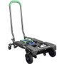 Cosco 2-in-1 Multi-Position Hand Truck and Cart, 300 lbs, 16.63 x 12.75 x 49.25, Black/Blue/Green (CSC12222PBG1E) View Product Image