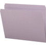 Smead Reinforced Top Tab Colored File Folders, Straight Tabs, Letter Size, 0.75" Expansion, Lavender, 100/Box