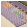 Smead Reinforced Top Tab Colored File Folders, Straight Tabs, Letter Size, 0.75" Expansion, Lavender, 100/Box