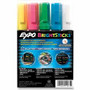 Expo Bright Sticks Marker Set - Bullet Marker Point - Pink, Blue, White, Yellow, Green Ink - Water Based - Assorted Barrel