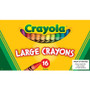 Crayola Large Crayons, Lift Lid Box, 16 Colors/Box (CYO520336) View Product Image