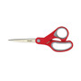 Scotch Multi-Purpose Scissors, 8" Long, 3.38" Cut Length, Gray/Red Straight Handle (MMM1428) View Product Image
