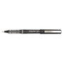 Pilot Precise V7 Rollerball Pen, Stick, Fine 0.7 mm, Black Ink, Black/Clear Barrel, Dozen
