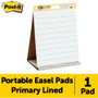 Post-it Easel Pads Super Sticky Self-Stick Tabletop Easel Pad with Command Strips, Presentation Format (1.5" Rule), 20 x 23, White, 20 Sheets