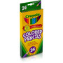 Crayola Long-Length Colored Pencil Set, 3.3 mm, 2B (#1), Assorted Lead/Barrel Colors, 24/Pack View Product Image