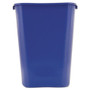 Rubbermaid Commercial Deskside Recycling Container with Symbol, Large, 41.25 qt, Plastic, Blue
