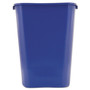 Rubbermaid Commercial Deskside Recycling Container with Symbol, Large, 41.25 qt, Plastic, Blue (RCP295773BE) View Product Image
