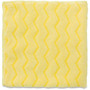 Rubbermaid Commercial HYGEN Microfiber Bathroom Cloth - For Bathroom - 16" Length x 16" Width