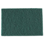 AmerCareRoyal Medium-Duty Scouring Pad, 6 x 9, Green, 10 Pads/Pack, 6 Packs/Carton