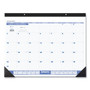 AT-A-GLANCE Desk Pad, 22 x 17, White Sheets, Black Binding, Black Corners, 12-Month (Jan to Dec): 2025