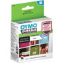 Dymo LabelWriter Labels - 1" Width x 2 1/8" Length - Permanent Adhesive - Thermal Transfer - White - Plastic, Polypropylene