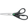 Westcott KleenEarth Scissors, 8" Long, 3.25" Cut Length, Black Straight Handle (ACM41418) View Product Image