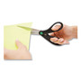 Westcott KleenEarth Scissors, 8" Long, 3.25" Cut Length, Black Straight Handle (ACM41418) View Product Image
