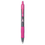 Pilot G2 Premium Breast Cancer Awareness Gel Pen, Retractable, Fine 0.7 mm, Black Ink, Smoke/Pink Barrel, Dozen