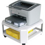 Mead Hatcher Master Products Mobile Steel Printer Stand - 75 lb Load Capacity - 2 x Shelf(ves) - 8.50" Height x 17.80" Width x 17.80" Depth - Desktop - Steel